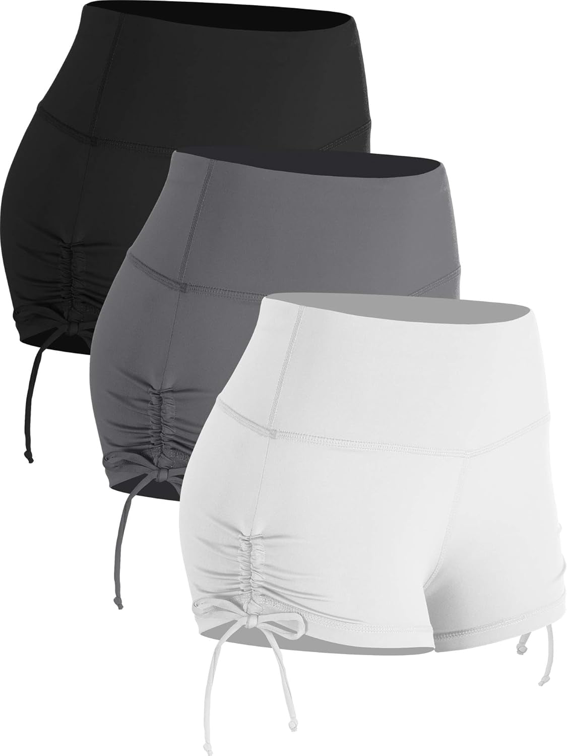 CADMUS Athletic Booty Shorts for Women 3 Pack High Waisted Workout Pro