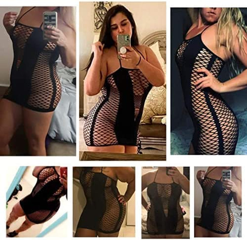 ADOREJOY Womens Lingerie Bodysuit Chemise Teddy Naughty Babydoll Nighty